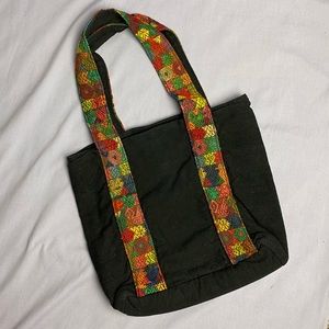 Original Good Black Cotton Shoulder Bag